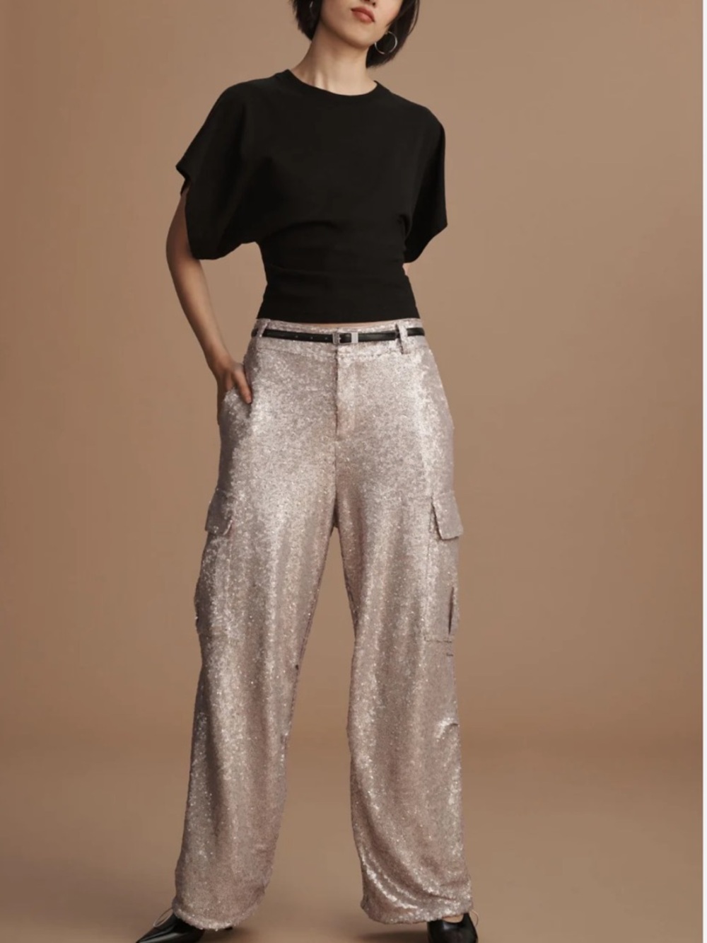 Anthropologie size 4 Sequin Cargo woman's Pants